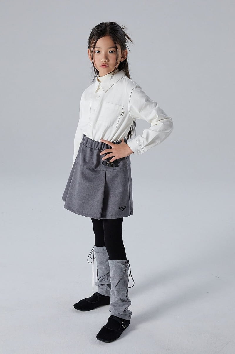 Kokoyarn - Korean Children Fashion - #fashionkids - Cookie Belt Skirt - 3