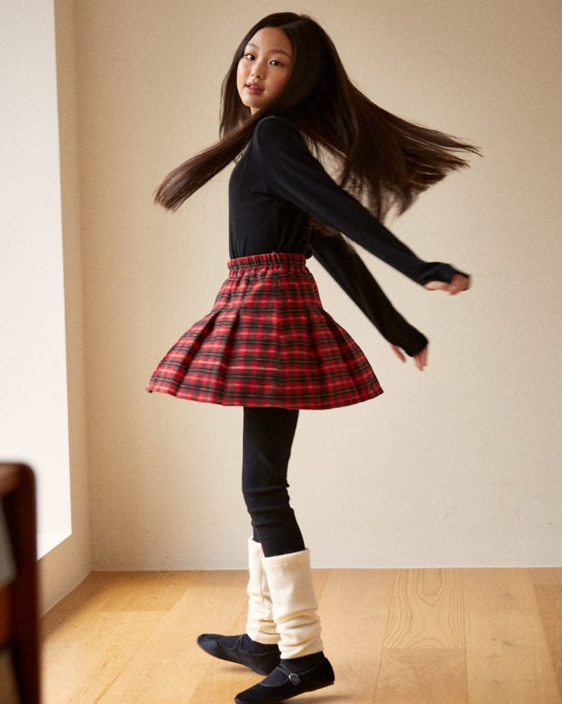 Kokoyarn - Korean Children Fashion - #kidsshorts - Momo Check Skirt - 3