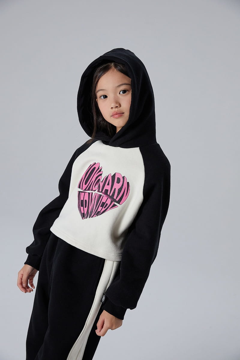 Kokoyarn - Korean Children Fashion - #kidsstore - Heart Crop Hoody Tee