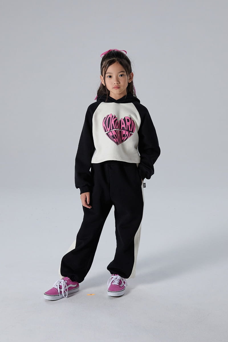 Kokoyarn - Korean Children Fashion - #Kfashion4kids - Heart Crop Hoody Tee - 4