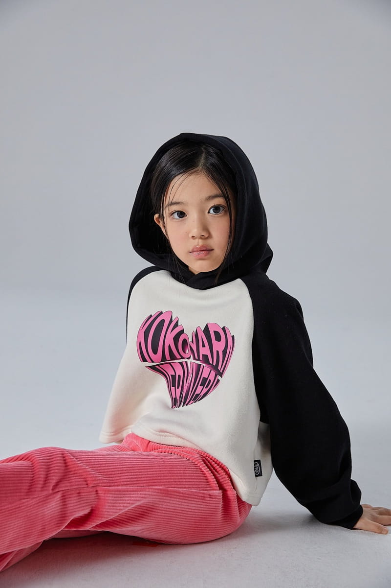 Kokoyarn - Korean Children Fashion - #todddlerfashion - Heart Crop Hoody Tee - 8