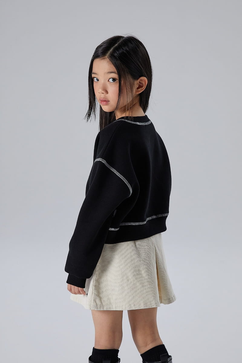 Kokoyarn - Korean Children Fashion - #toddlerclothing - Stitch Point Crop Tee - 11