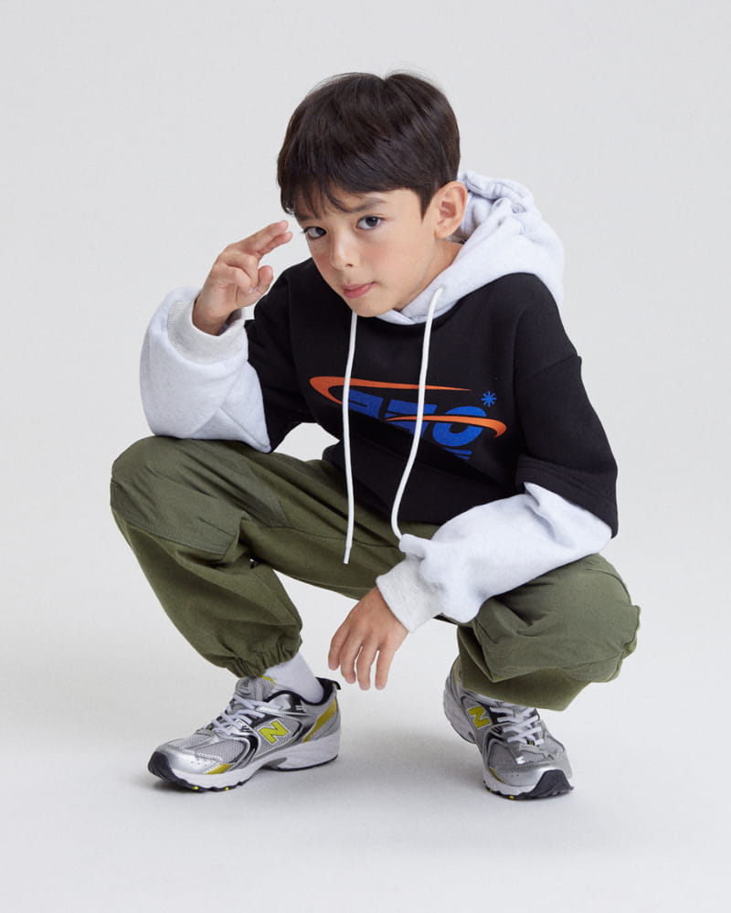 Kokoyarn - Korean Junior Fashion - #childofig - Logo Layered Hoody Tee - 12