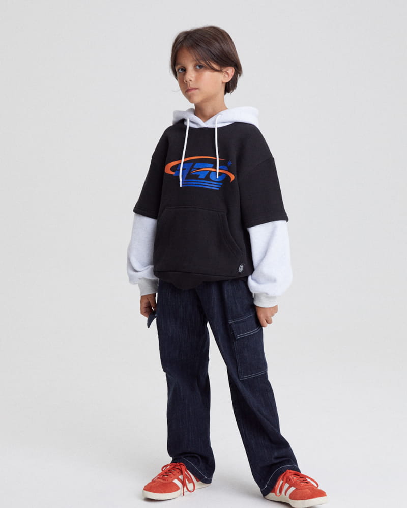 Kokoyarn - Korean Junior Fashion - #discoveringself - Logo Layered Hoody Tee - 2