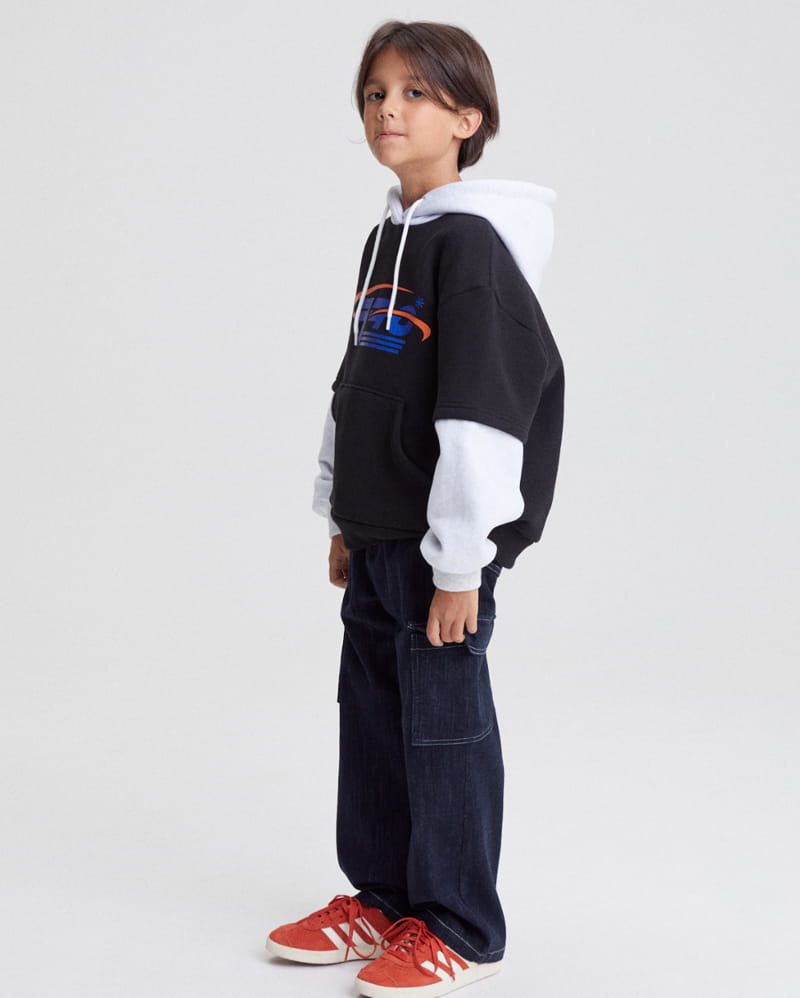 Kokoyarn - Korean Junior Fashion - #fashionkids - Logo Layered Hoody Tee - 3