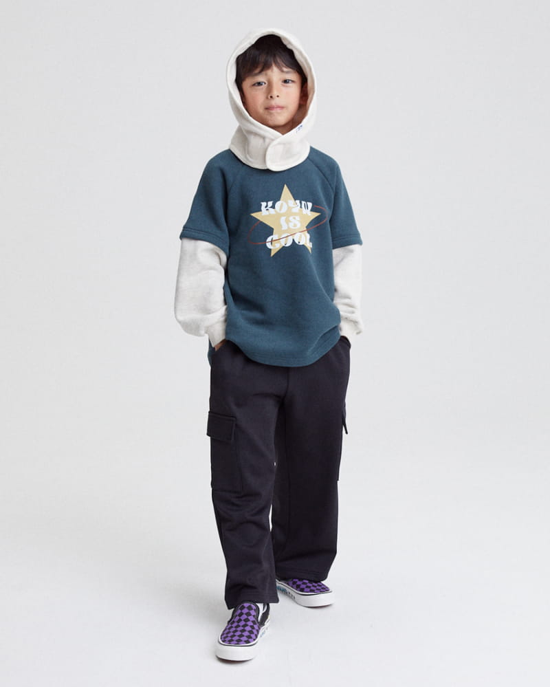 Kokoyarn - Korean Junior Fashion - #kidsshorts - Star Layered Sweatshirt - 7