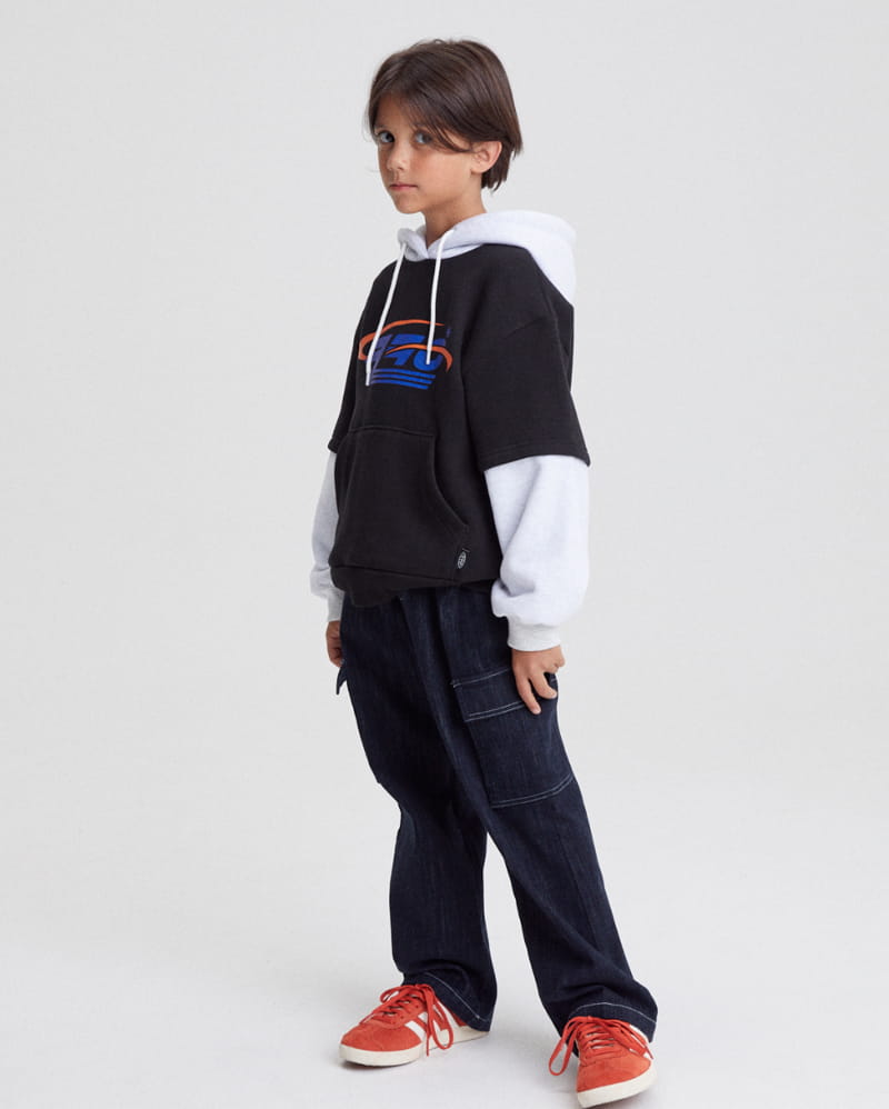 Kokoyarn - Korean Junior Fashion - #fashionkids - Logo Layered Hoody Tee - 4