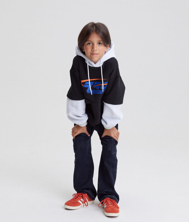 Kokoyarn - Korean Junior Fashion - #kidsstore - Logo Layered Hoody Tee - 5