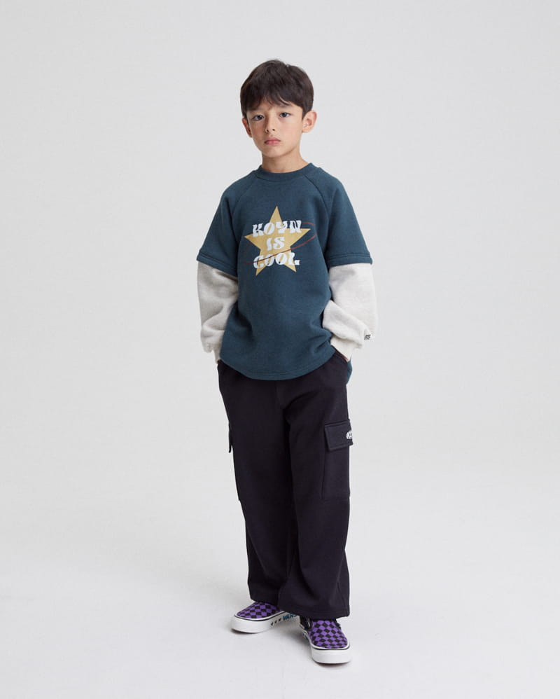 Kokoyarn - Korean Junior Fashion - #stylishchildhood - Star Layered Sweatshirt