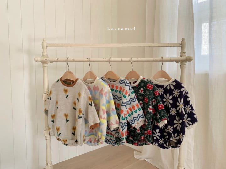 La Camel - Korean Baby Fashion - #babyootd - Pompom Bodysuit - 2