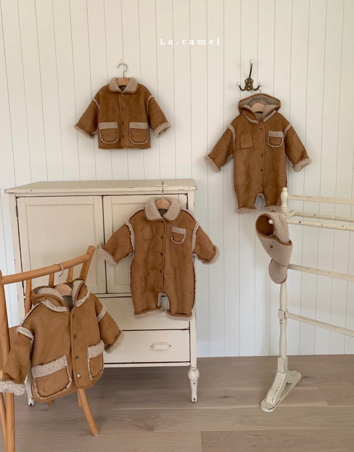 La Camel - Korean Baby Fashion - #babyoutfit - Lucky Hoody Bodysuit - 8