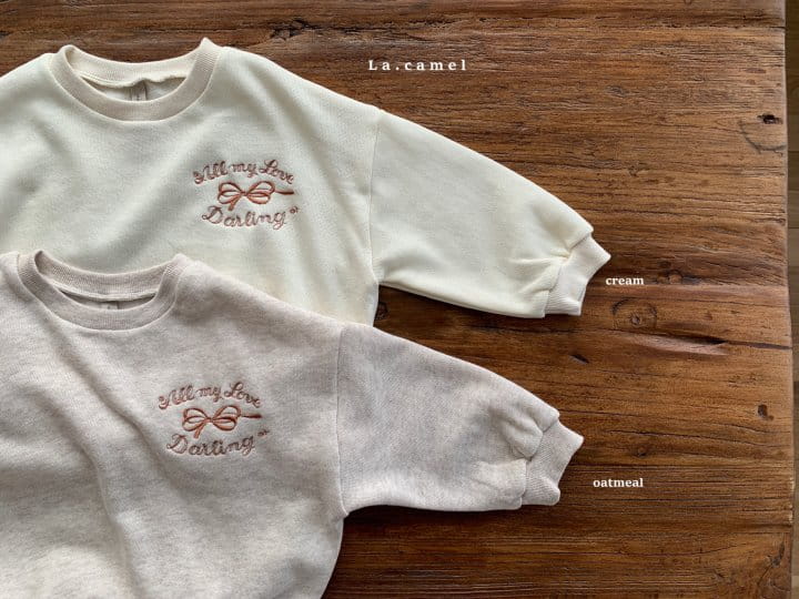 La Camel - Korean Children Fashion - #designkidswear - Ribbon Sweatshirt (napping)