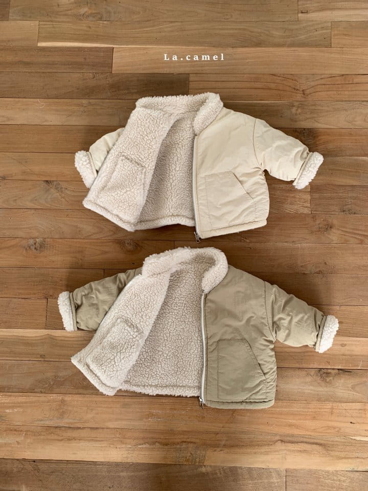 La Camel - Korean Children Fashion - #todddlerfashion - Mona Padding Jacket Reversible - 5