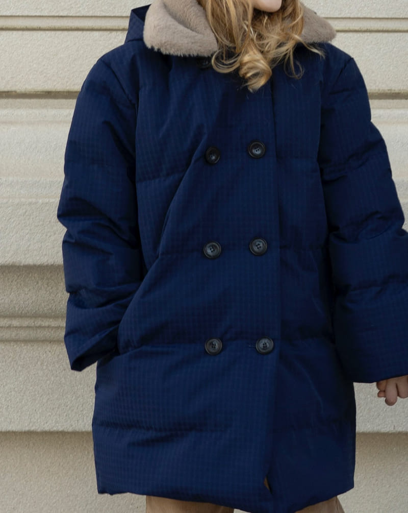 Le Bev - Korean Children Fashion - #discoveringself - Check Duck Jacket - 7