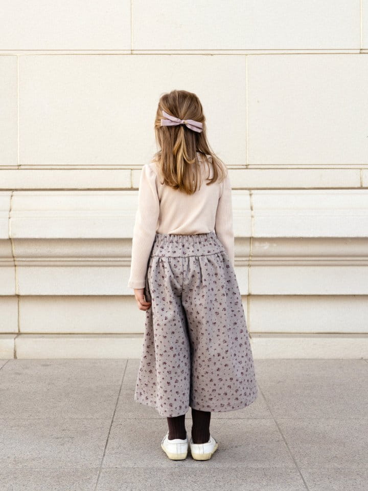 Le Bev - Korean Children Fashion - #minifashionista - Denim Floral Pants - 4