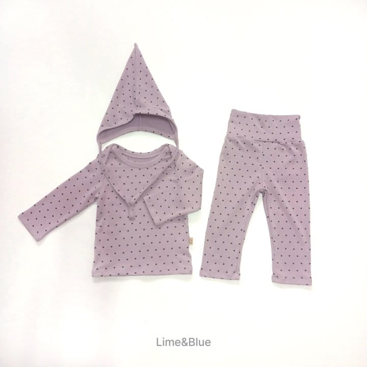 Lime & Blue - Korean Baby Fashion - #babyboutique - Heart Vest Baby Set with Hat - 2