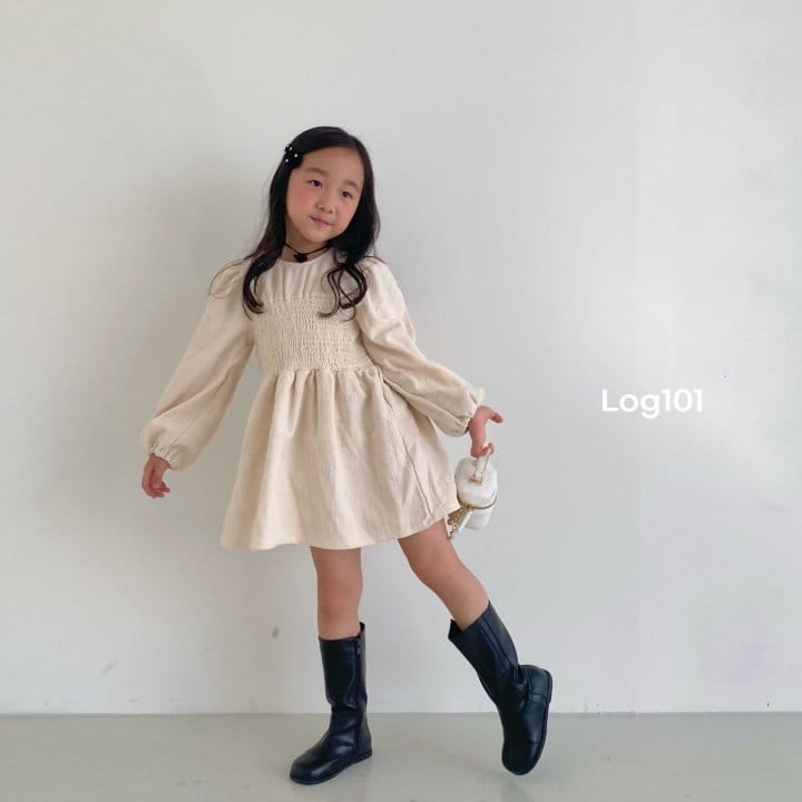 Log101 - Korean Children Fashion - #Kfashion4kids - London Smocked One-piece - 6