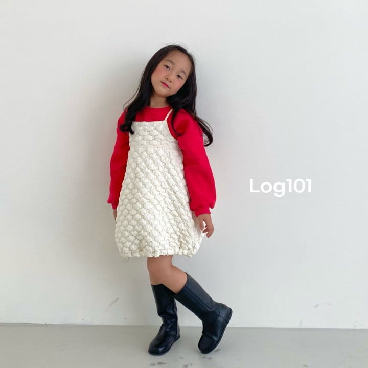 Log101 - Korean Children Fashion - #kidzfashiontrend - Cloud Quilting One-piece - 4