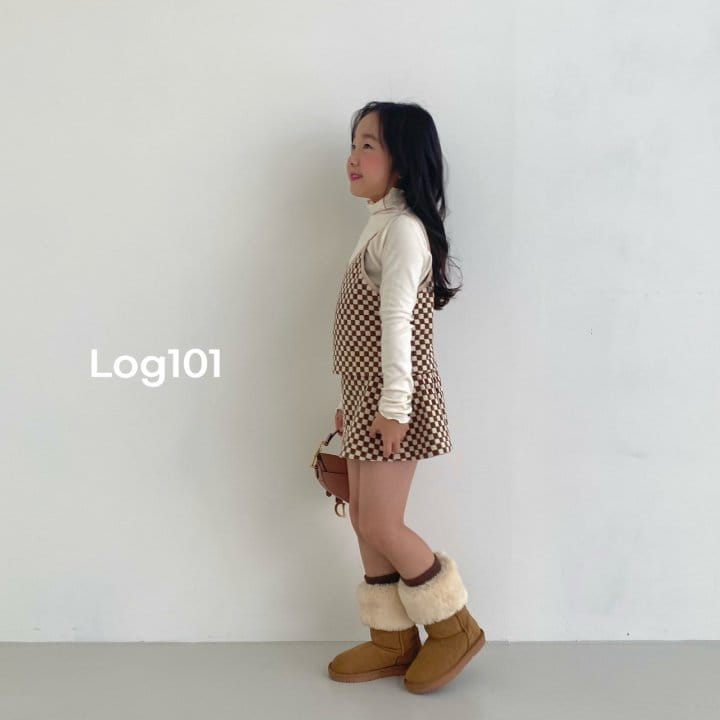 Log101 - Korean Children Fashion - #discoveringself - Mini Checker Skirt - 2