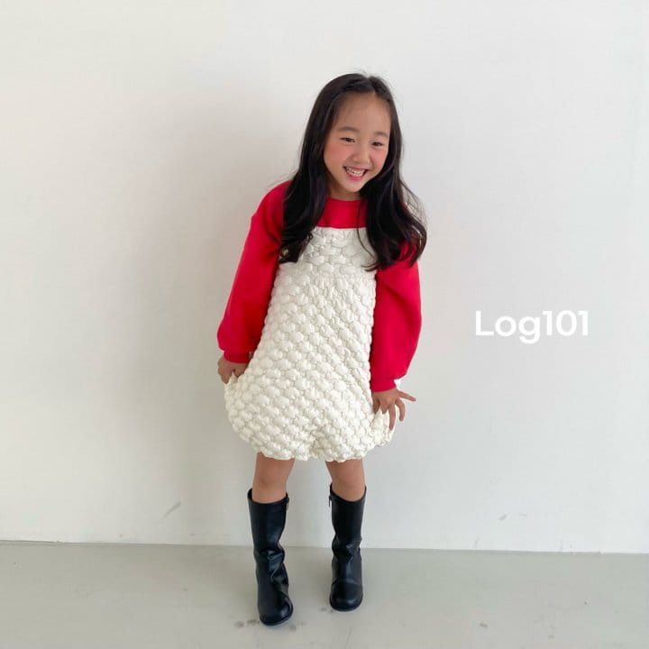 Log101 - Korean Children Fashion - #littlefashionista - Cloud Quilting One-piece - 5