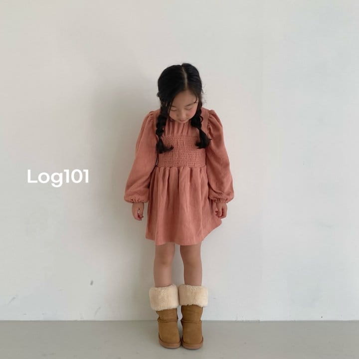 Log101 - Korean Children Fashion - #minifashionista - London Smocked One-piece - 9