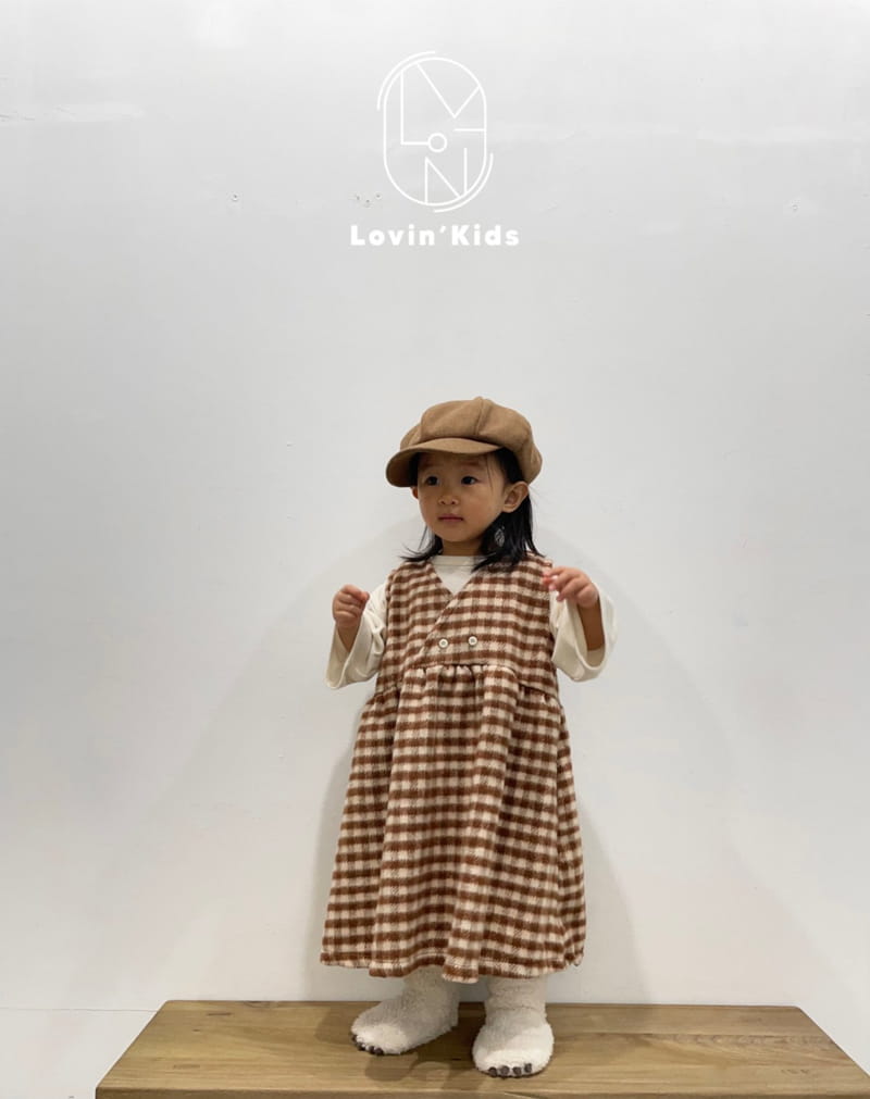 Lovin - Korean Children Fashion - #discoveringself - Check Wrap One-piece - 10