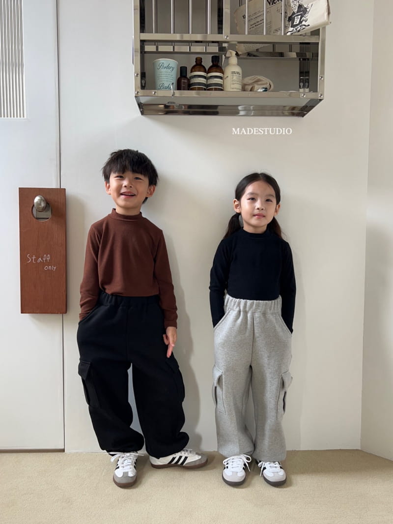 Made Studio - Korean Children Fashion - #magicofchildhood - Half Turtleneck Tee - 4