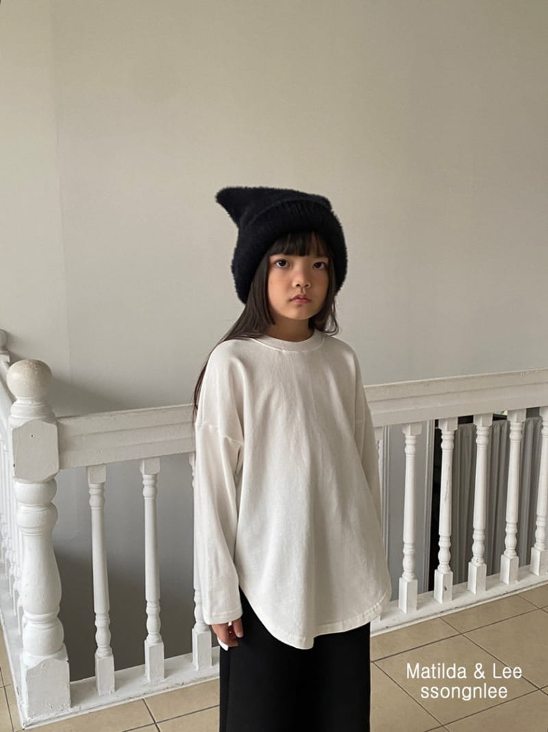 Matilda & Lee - Korean Children Fashion - #Kfashion4kids - Smile Unbal Long Tee