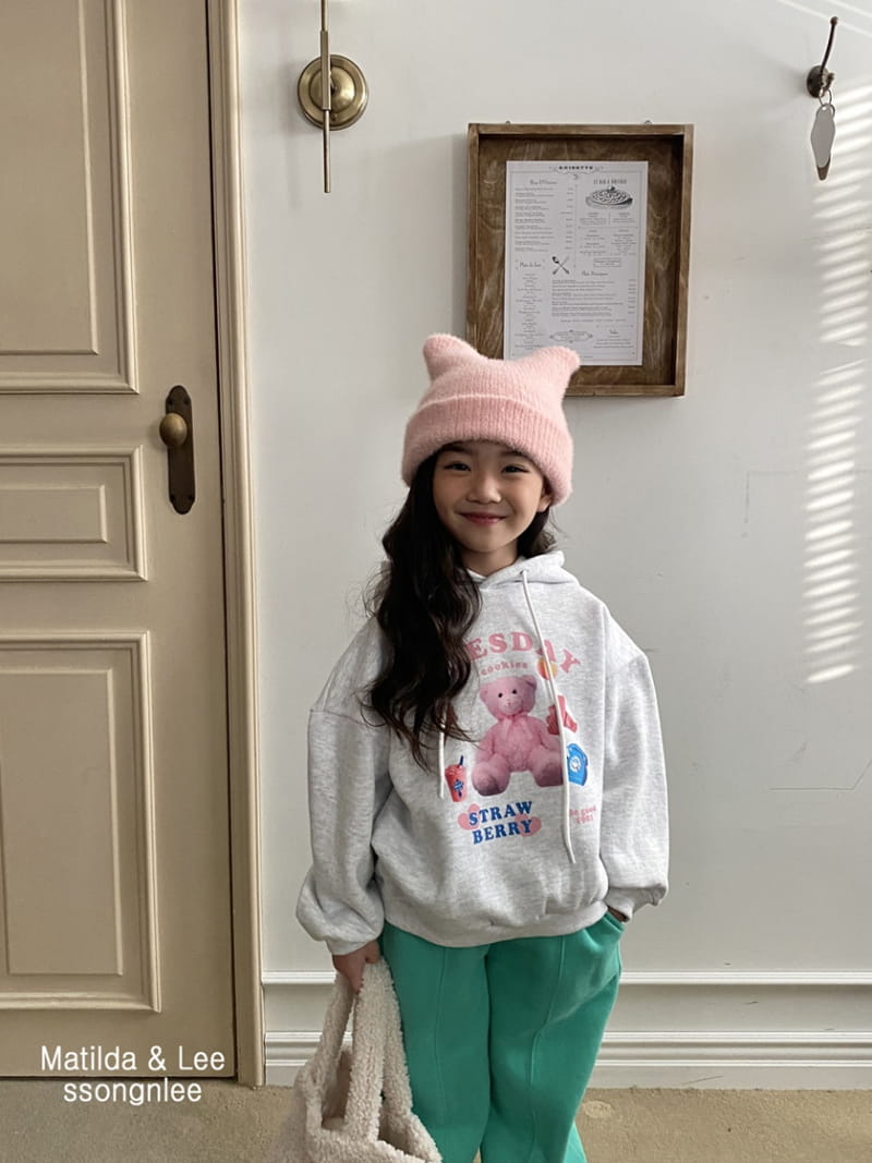 Matilda & Lee - Korean Children Fashion - #Kfashion4kids - Pink Bear Hoody - 12