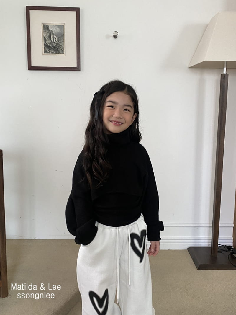 Matilda & Lee - Korean Children Fashion - #Kfashion4kids - Crop Knit Rib Turtleneck Tee - 5