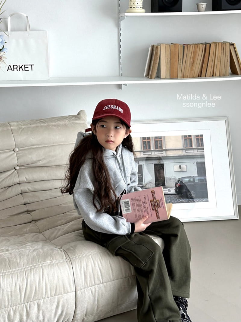 Matilda & Lee - Korean Children Fashion - #Kfashion4kids - Unbal Crop Hoody - 2