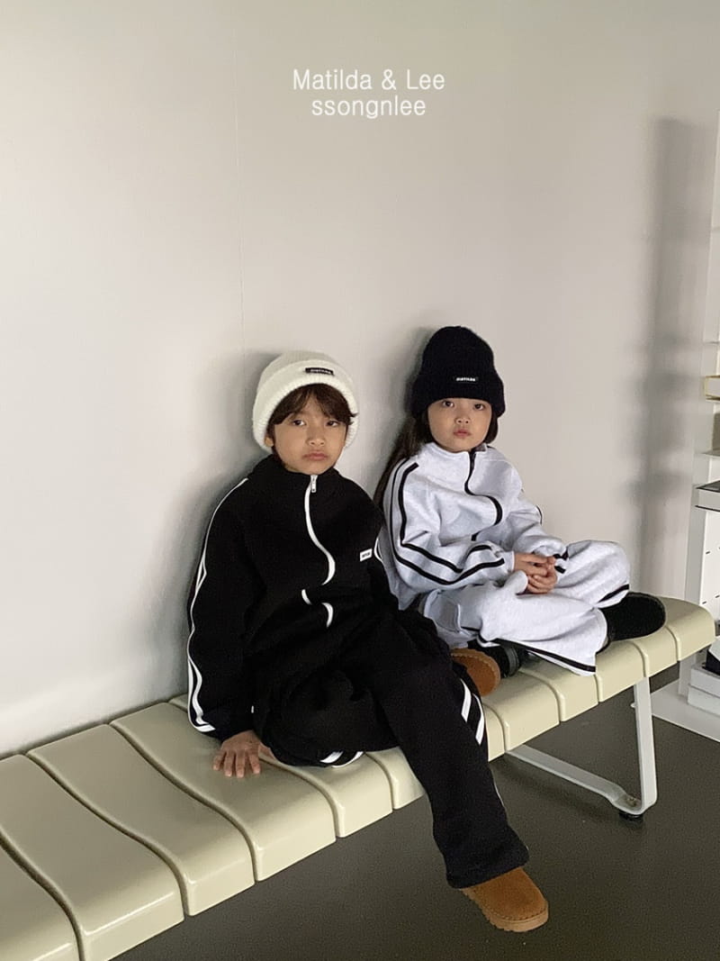 Matilda & Lee - Korean Children Fashion - #childofig - Two Tape Logo Zip-up - 12