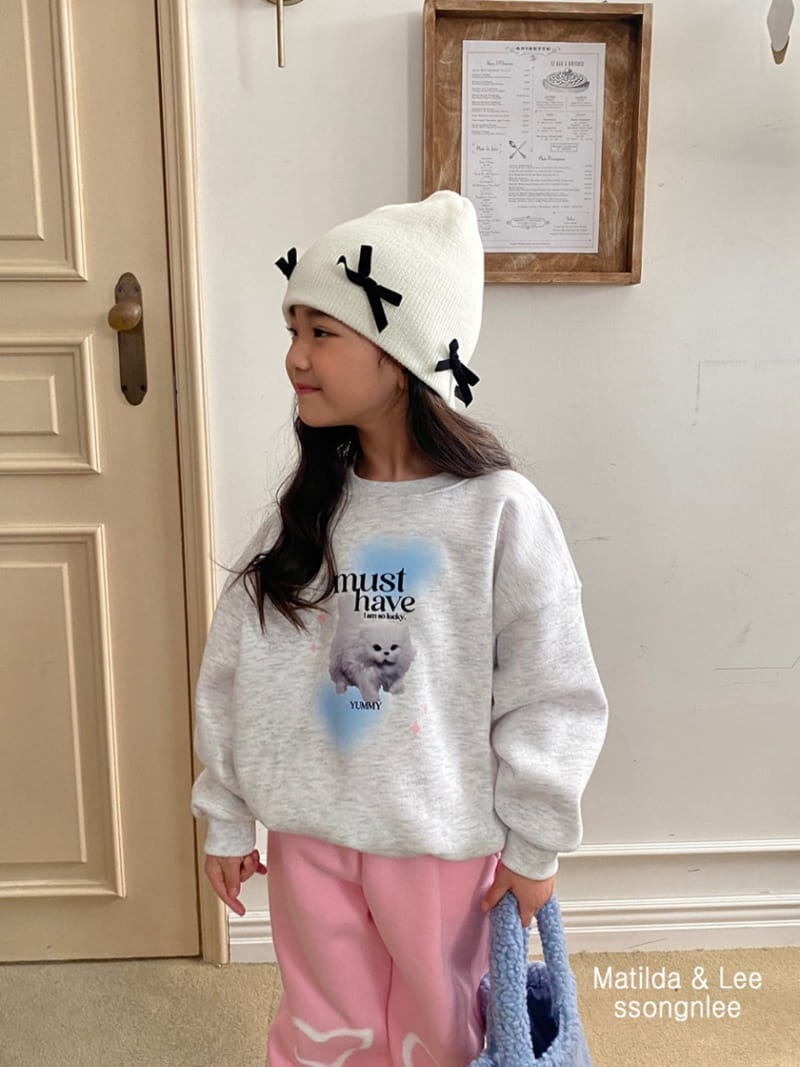 Matilda & Lee - Korean Children Fashion - #childrensboutique - Heart Kitty Sweatshirt - 11