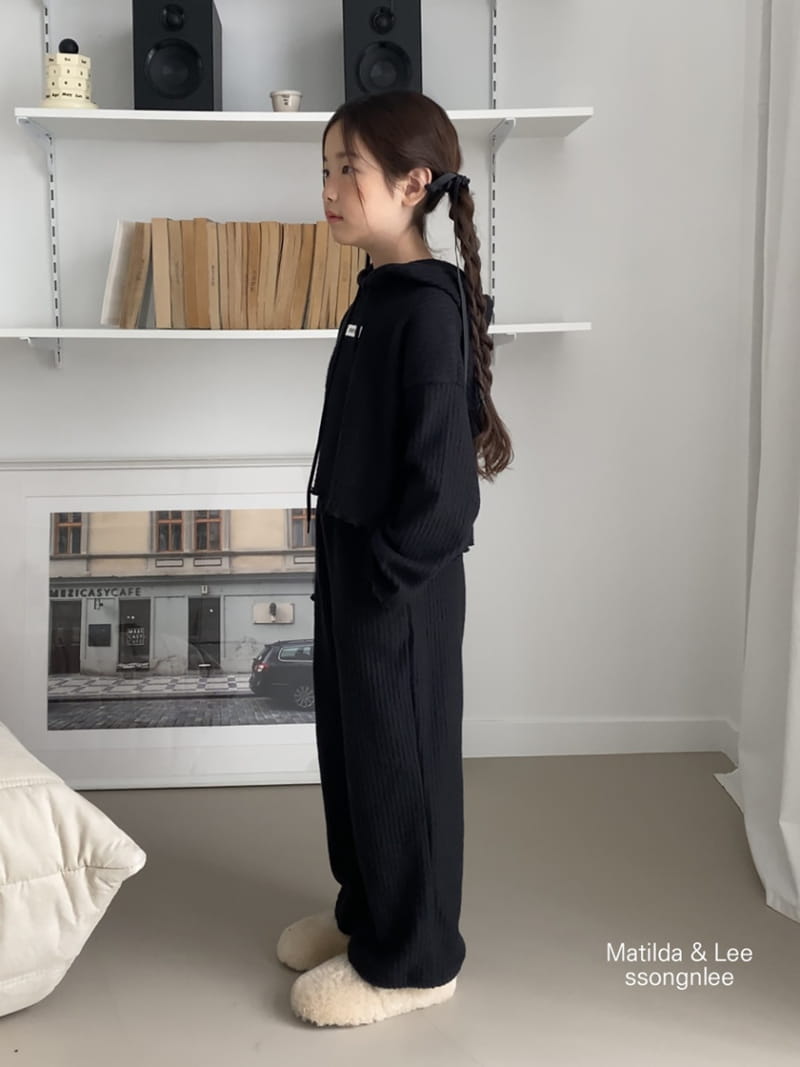 Matilda & Lee - Korean Children Fashion - #discoveringself - Hoody Knit Rib Set - 6