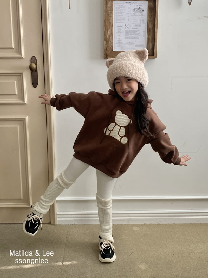 Matilda & Lee - Korean Children Fashion - #kidsshorts - Today Bear Hoody - 4