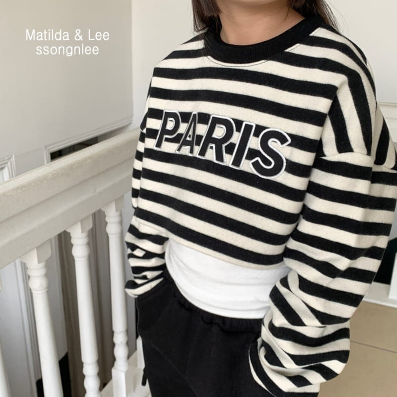 Matilda & Lee - Korean Children Fashion - #kidzfashiontrend - Paris Crop Sweatshirt - 8