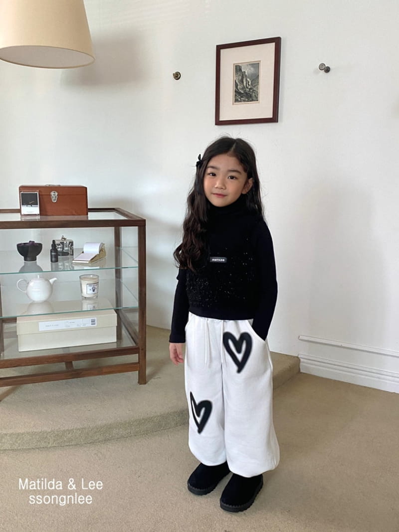 Matilda & Lee - Korean Children Fashion - #kidzfashiontrend - Double Heart String Pants - 3