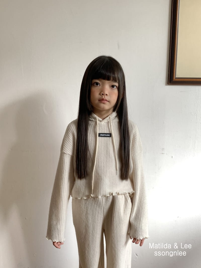 Matilda & Lee - Korean Children Fashion - #kidzfashiontrend - Hoody Knit Rib Set - 10