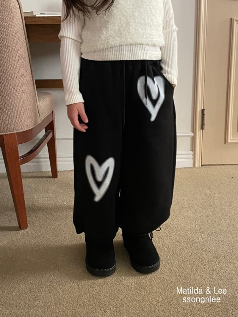 Matilda & Lee - Korean Children Fashion - #littlefashionista - Double Heart String Pants - 5