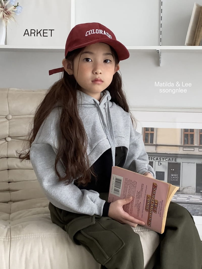 Matilda & Lee - Korean Children Fashion - #littlefashionista - Unbal Crop Hoody - 3