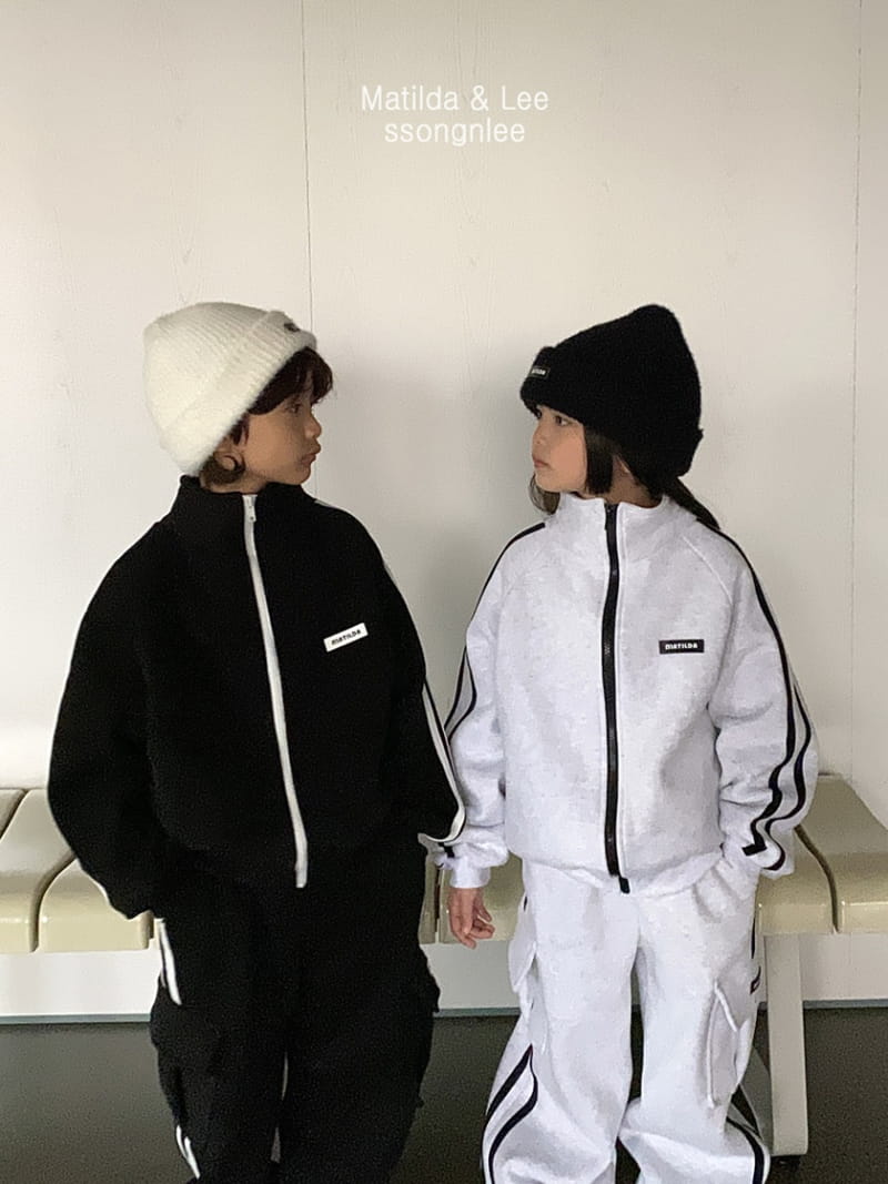 Matilda & Lee - Korean Children Fashion - #magicofchildhood - Two Tape Logo Zip-up - 6