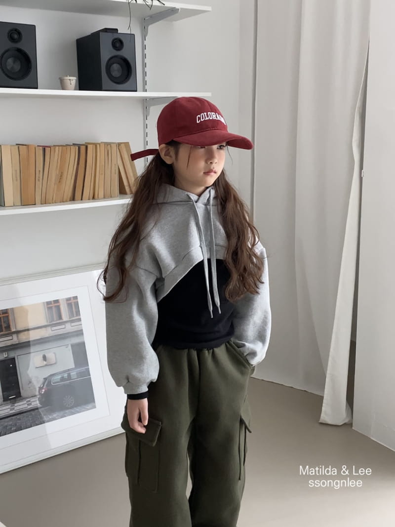 Matilda & Lee - Korean Children Fashion - #littlefashionista - Unbal Crop Hoody - 4