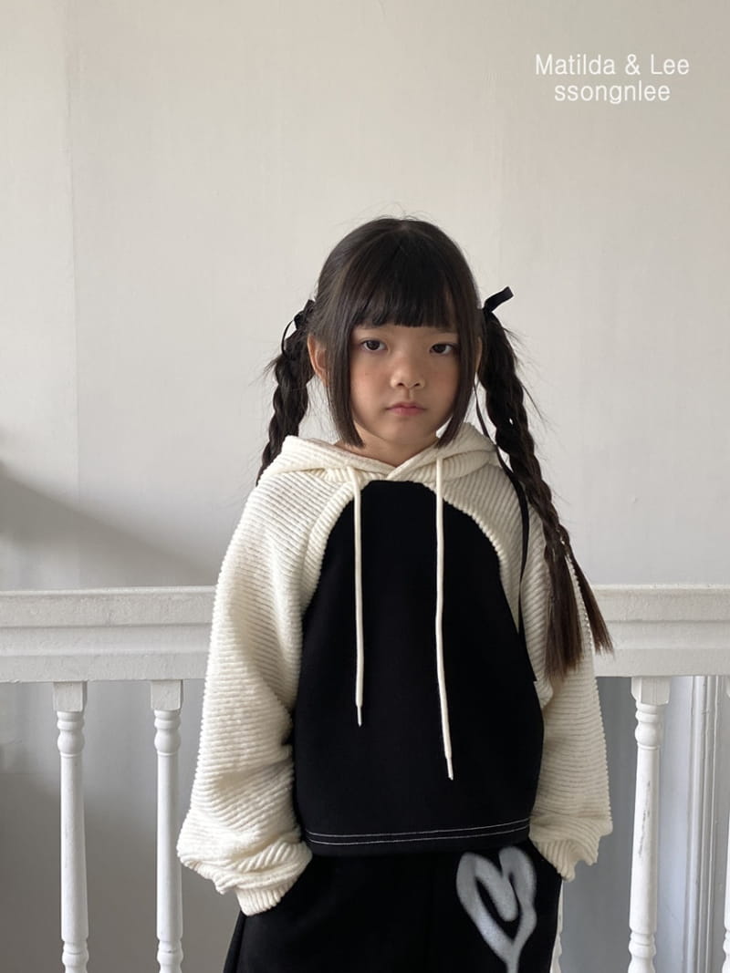 Matilda & Lee - Korean Children Fashion - #minifashionista - Rib Color Hoody - 12