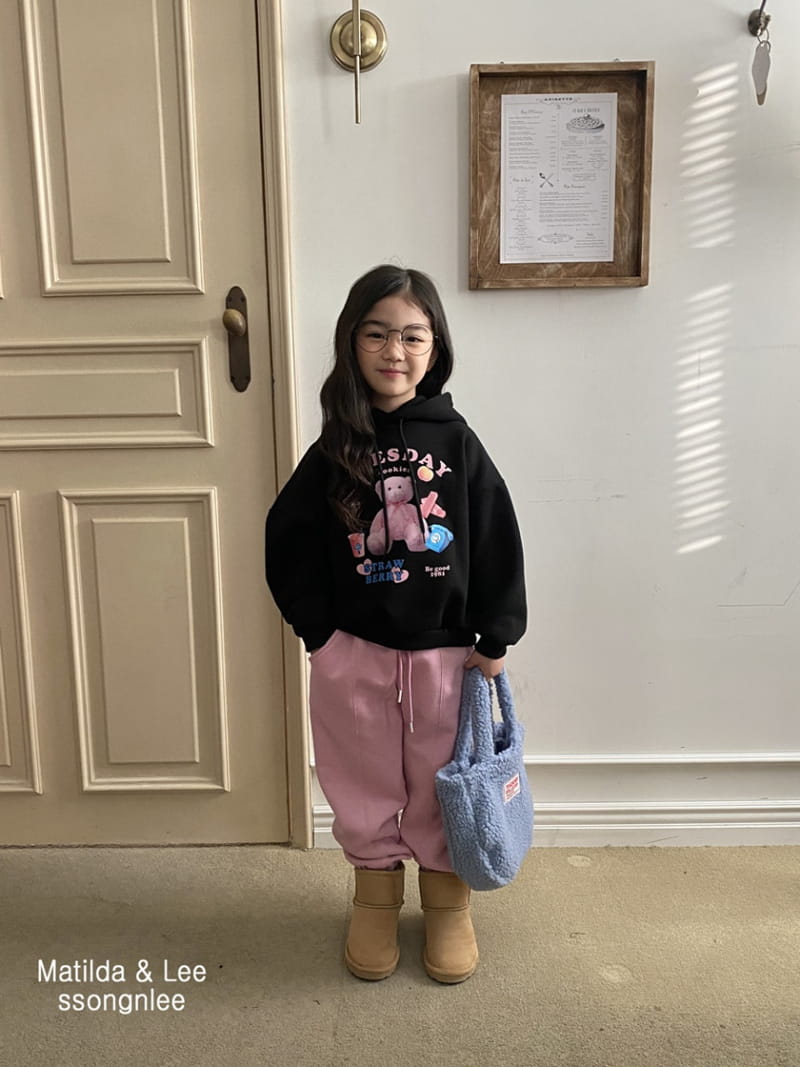 Matilda & Lee - Korean Children Fashion - #minifashionista - Pink Bear Hoody