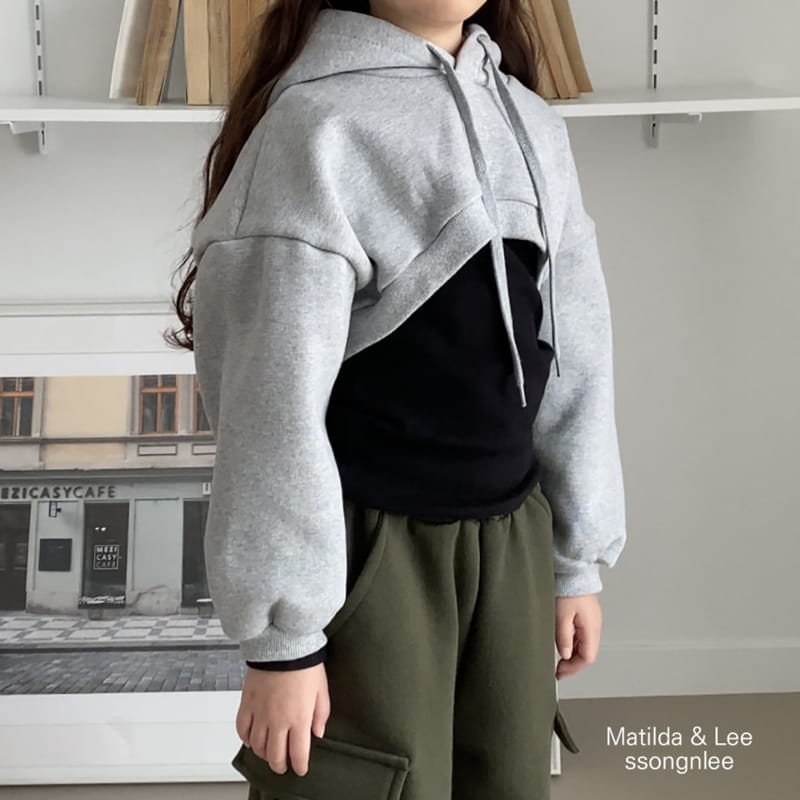 Matilda & Lee - Korean Children Fashion - #prettylittlegirls - Unbal Crop Hoody - 6