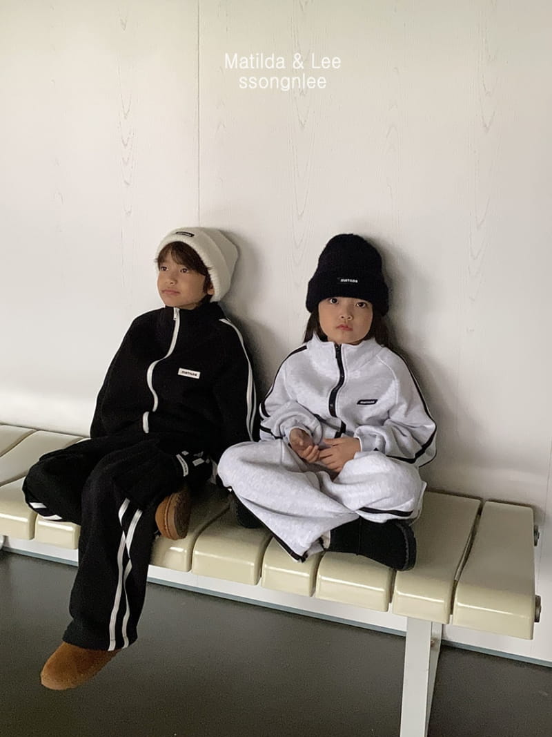 Matilda & Lee - Korean Children Fashion - #stylishchildhood - Two Tape Logo Zip-up - 11