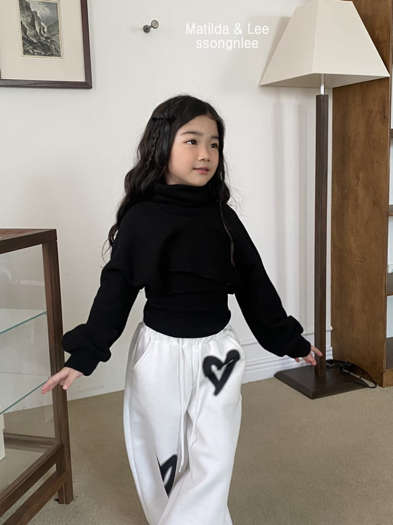 Matilda & Lee - Korean Children Fashion - #stylishchildhood - Crop Knit Rib Turtleneck Tee - 12