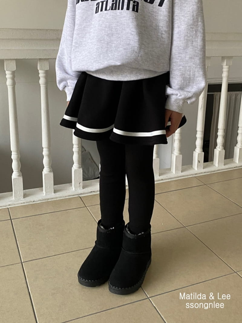 Matilda & Lee - Korean Children Fashion - #todddlerfashion - Whole Tape Skirt Leggings - 3