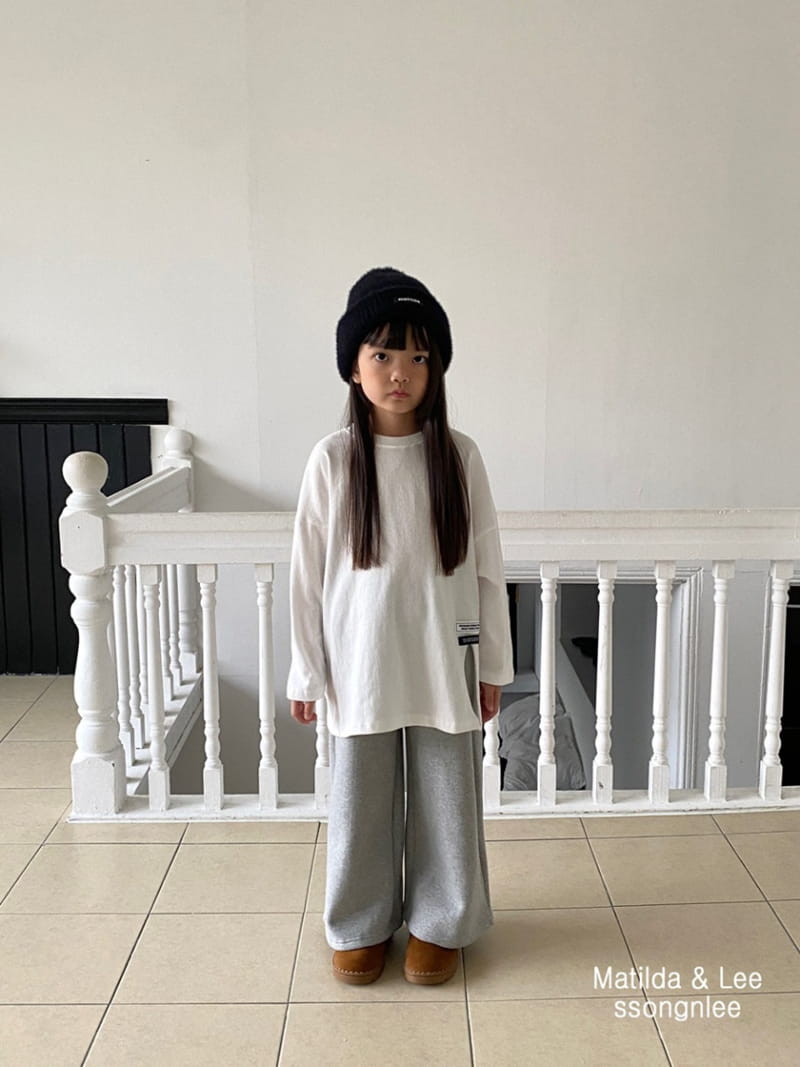 Matilda & Lee - Korean Children Fashion - #todddlerfashion - Lavel Slit Tee - 5