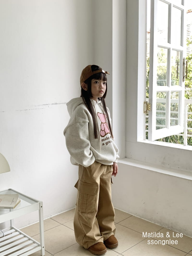 Matilda & Lee - Korean Children Fashion - #toddlerclothing - Today Bear Hoody - 12